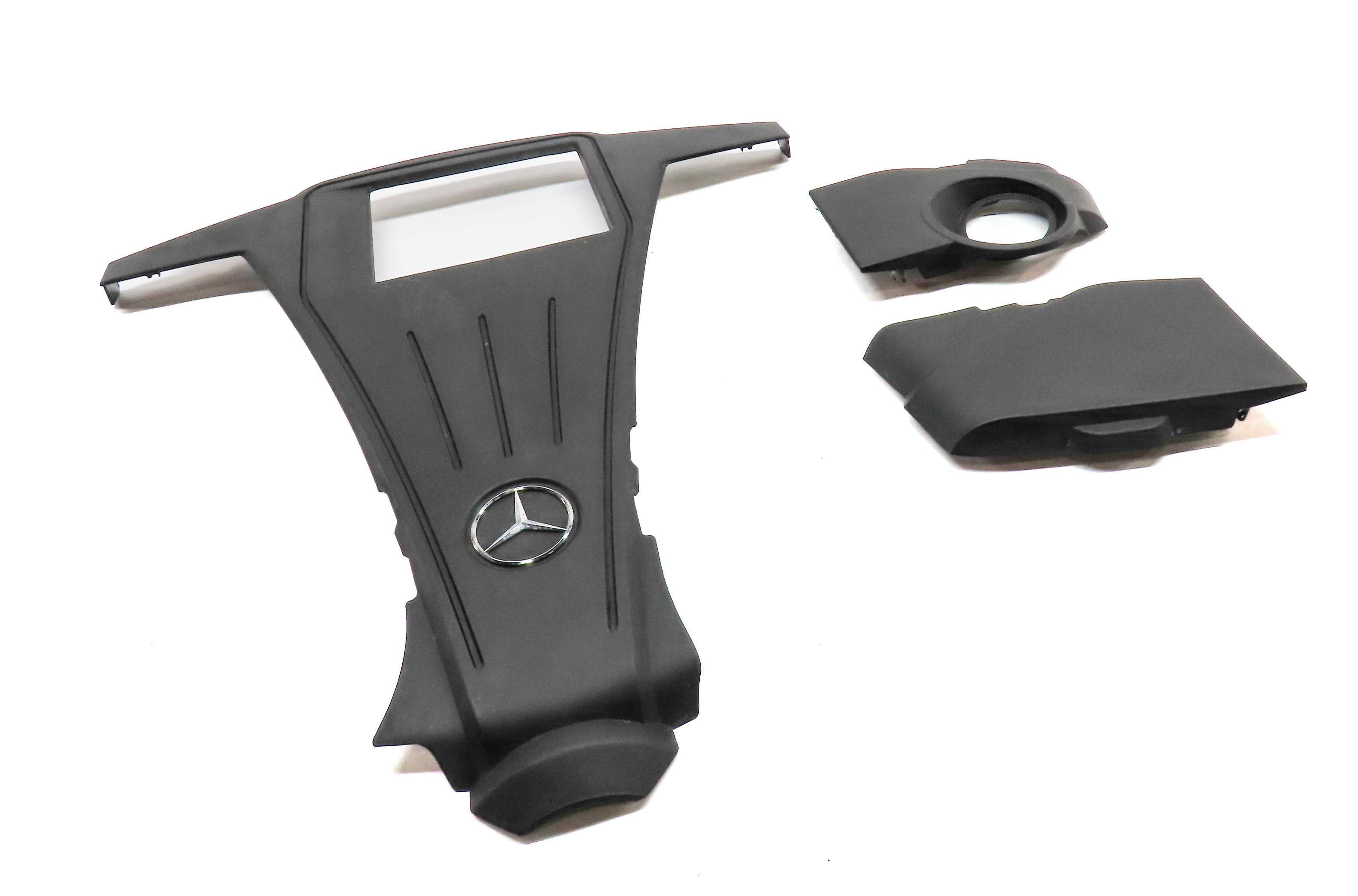 11-20 MERCEDES CL E GL ML S CLASS (W166 X166 C216) 4.6L ENGINE COVER TRIM SET 3 — exact item pictured